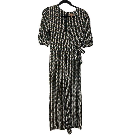 Kachel x Anthropologie Evie Abstract V Neck Jumpsuit Size 8 - Picture 4 of 7